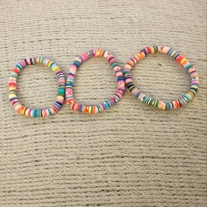 Bundle of 3 Multi-colored Bracelets